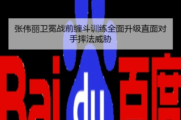 张伟丽卫冕战前缠斗训练全面升级直面对手摔法威胁
